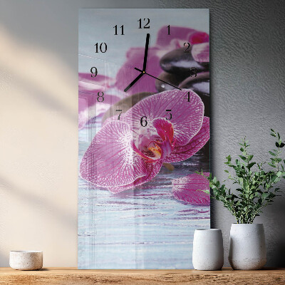 Horloge murale verticale Idée pour les orchidées