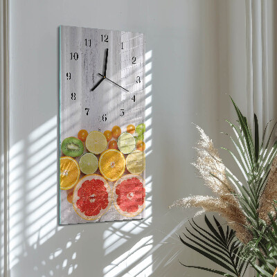 Horloge murale verticale Fruit