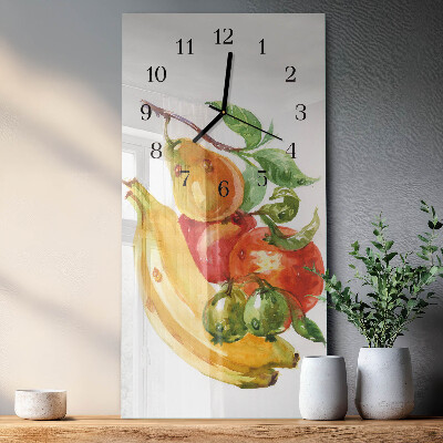 Horloge murale verticale Fruit