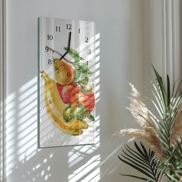 Horloge murale verticale Fruit