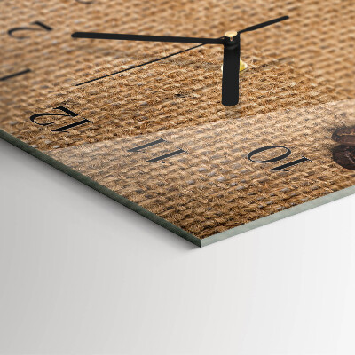 Horloge murale verticale Café en grains