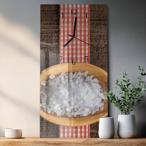 Horloge murale verticale Sel de mer