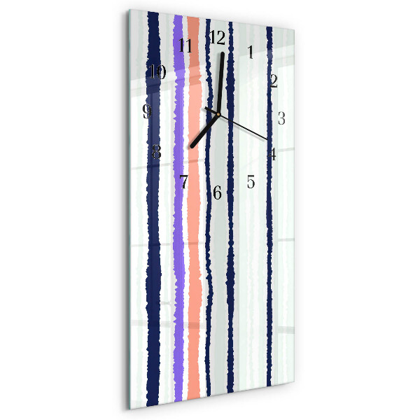Horloge murale verticale Rayures