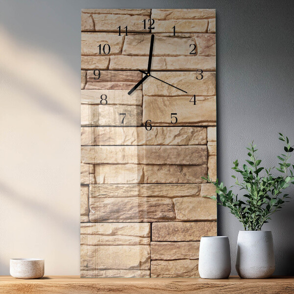 Horloge murale verticale Mâchefer