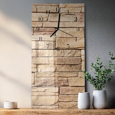 Horloge murale verticale Mâchefer