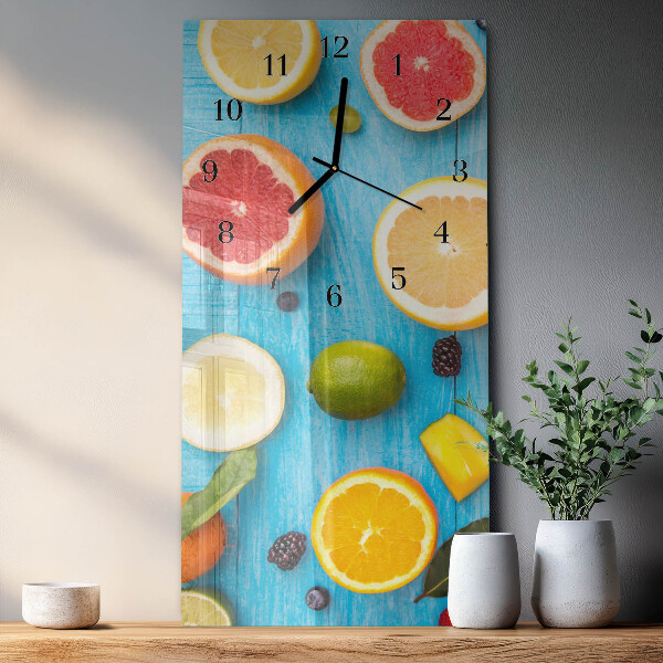 Horloge murale verticale Fruit