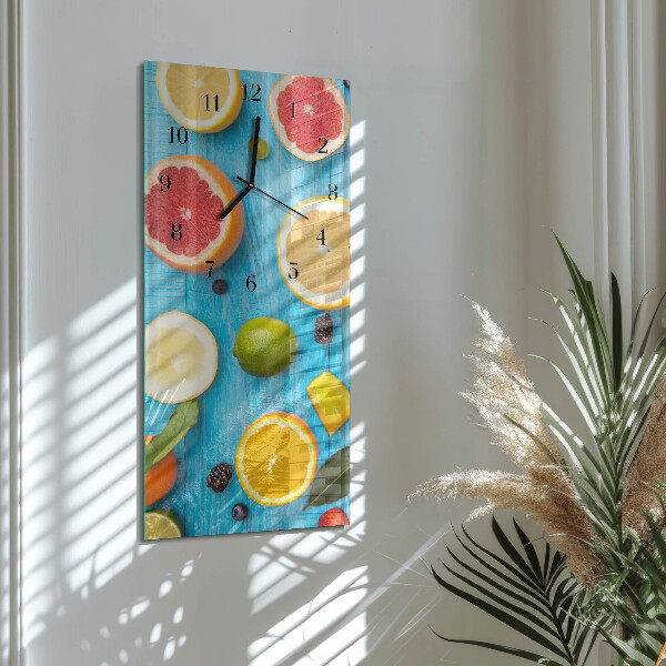 Horloge murale verticale Fruit