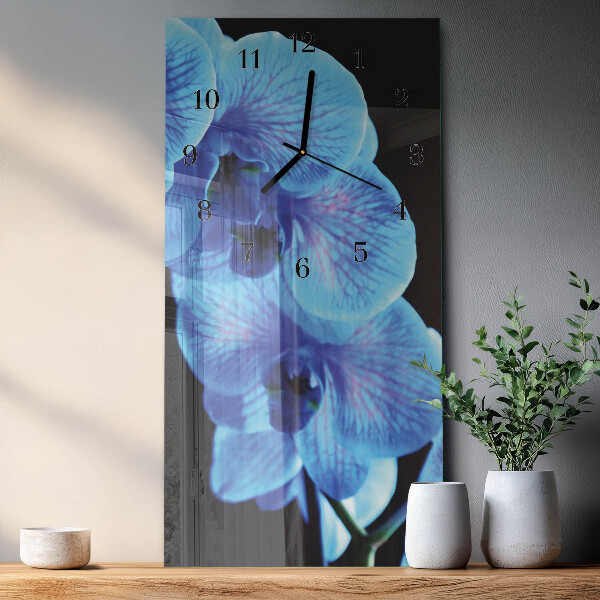 Horloge murale verticale Fleur