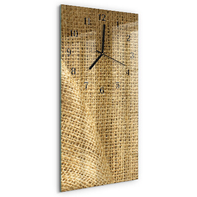Horloge murale verticale Tissu textile