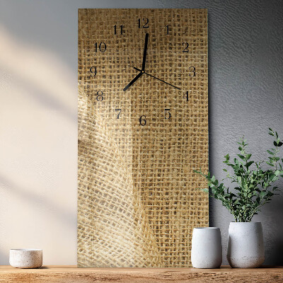 Horloge murale verticale Tissu textile