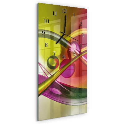 Horloge murale verticale Abstraction