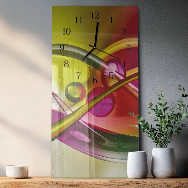 Horloge murale verticale Abstraction