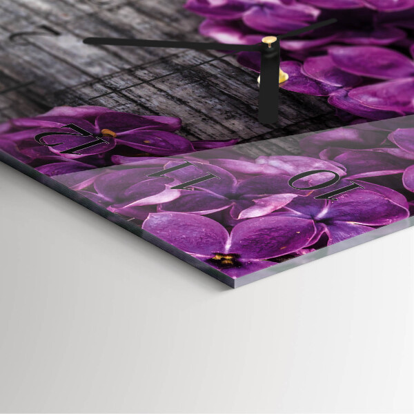Horloge murale verticale Fleurs