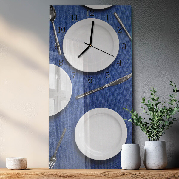 Horloge murale verticale Plaque