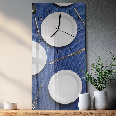 Horloge murale verticale Plaque