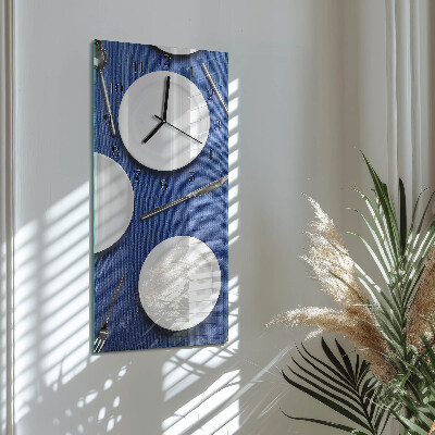 Horloge murale verticale Plaque