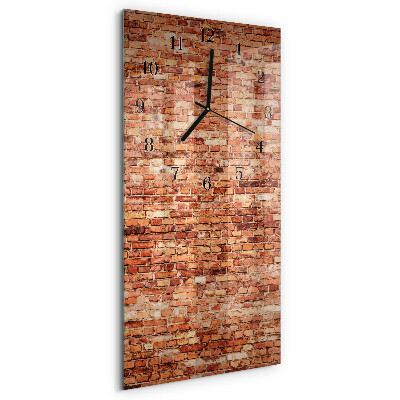 Horloge murale verticale Mur de briques