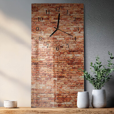 Horloge murale verticale Mur de briques