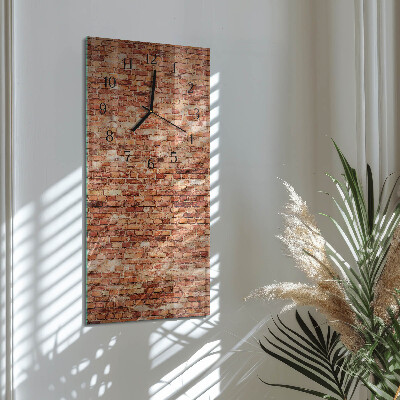Horloge murale verticale Mur de briques