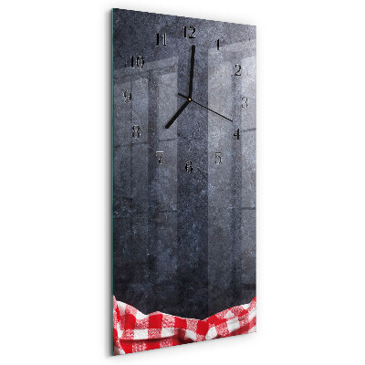 Horloge murale verticale Table en marbre