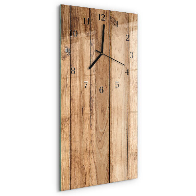 Horloge murale verticale Bois