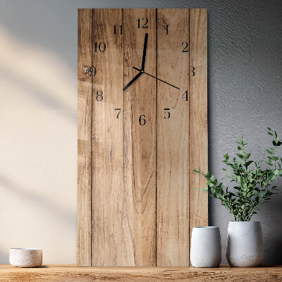 Horloge murale verticale Bois