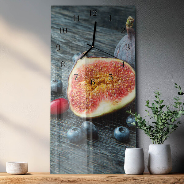 Horloge murale verticale figue