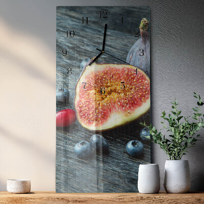 Horloge murale verticale figue