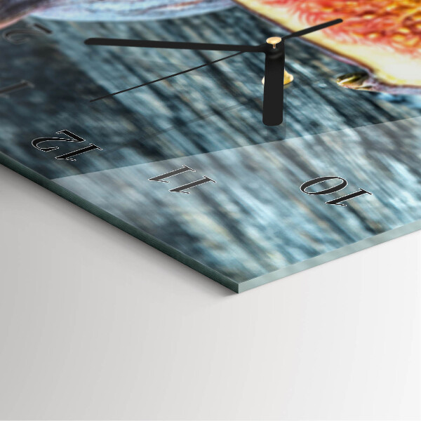 Horloge murale verticale figue