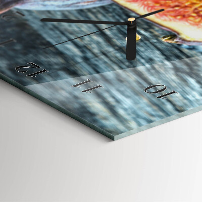 Horloge murale verticale figue