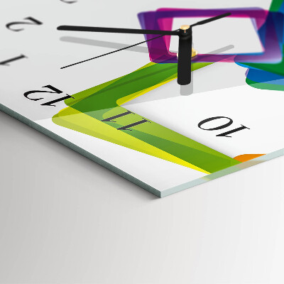Horloge murale verticale Rectangles colorés