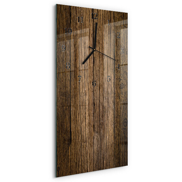 Horloge murale verticale Bois