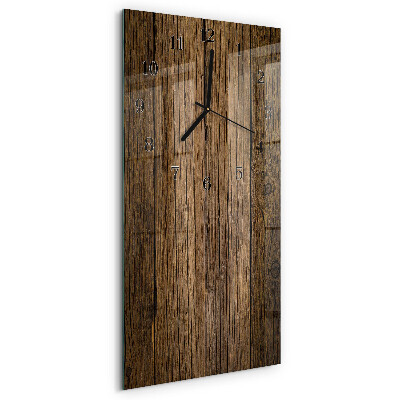 Horloge murale verticale Bois