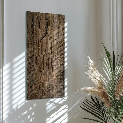 Horloge murale verticale Bois