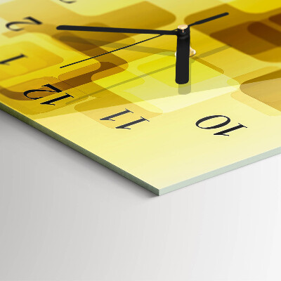 Horloge murale verticale Rectangles d'or