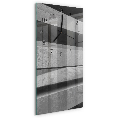 Horloge murale verticale Rayures