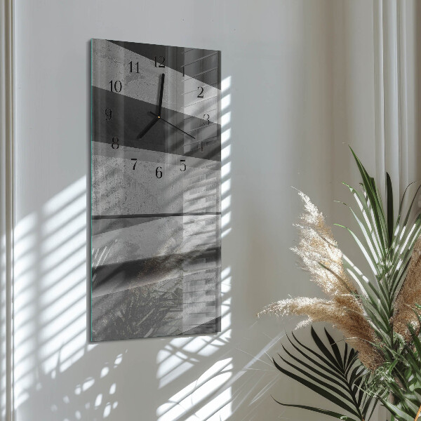 Horloge murale verticale Rayures