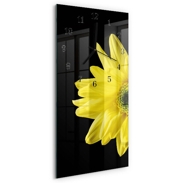 Horloge murale verticale Fleur