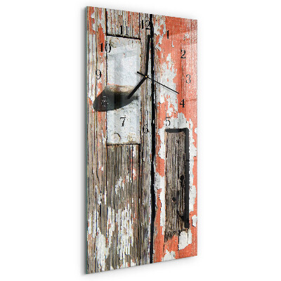 Horloge murale verticale Portes en bois