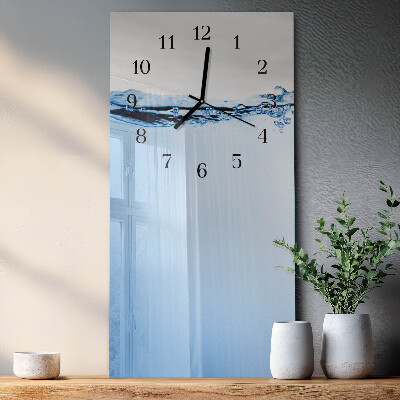 Horloge murale verticale Eau