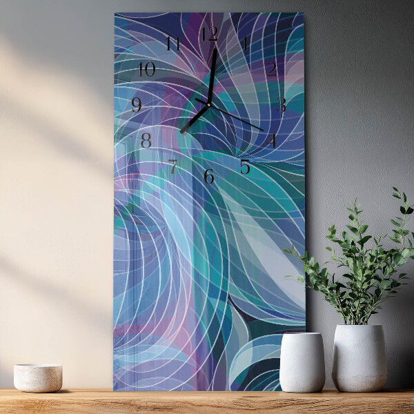 Horloge murale verticale Abstraction
