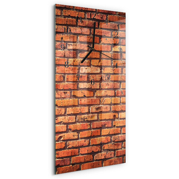 Horloge murale verticale Mur de briques