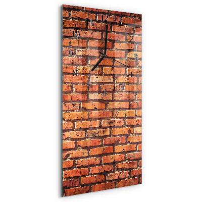 Horloge murale verticale Mur de briques