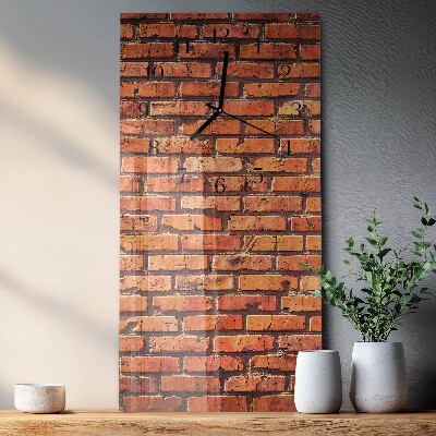 Horloge murale verticale Mur de briques