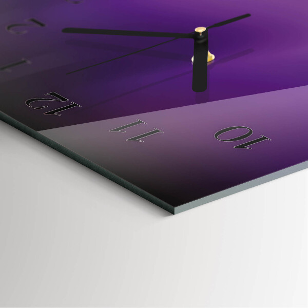 Horloge murale verticale Vagues de violet