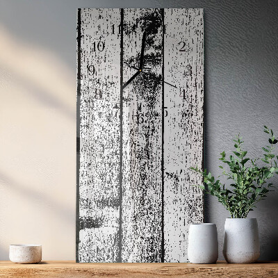 Horloge murale verticale Bois