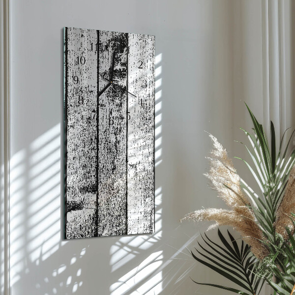 Horloge murale verticale Bois