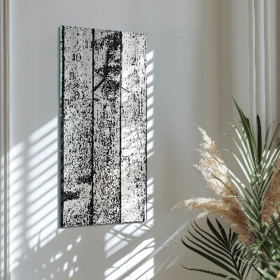 Horloge murale verticale Bois