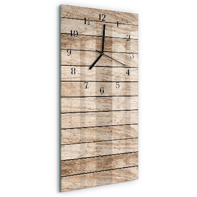 Horloge murale verticale Bois