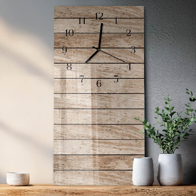 Horloge murale verticale Bois